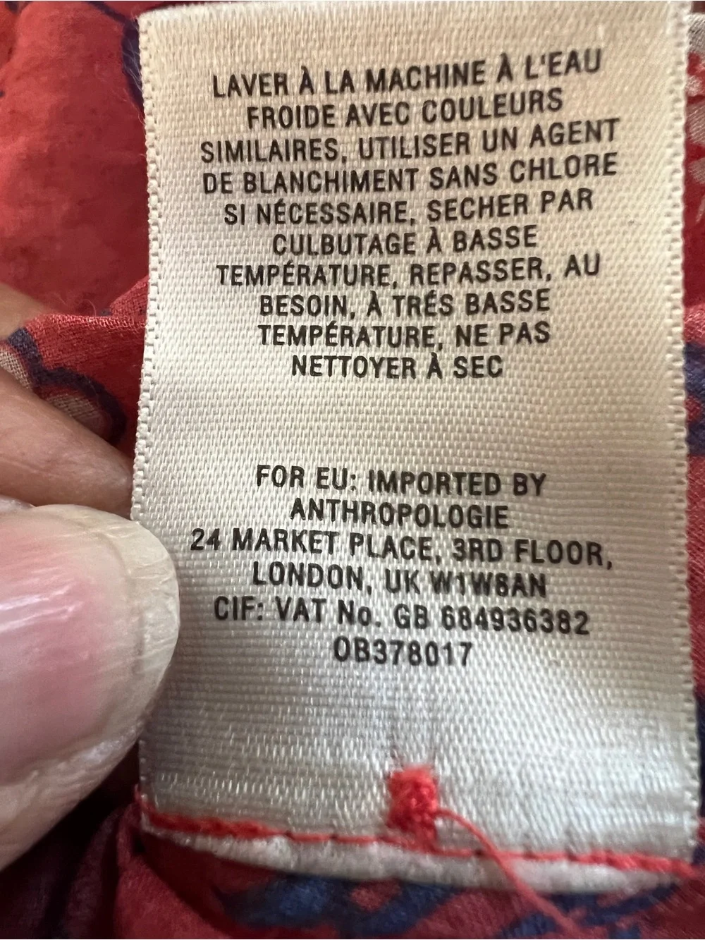 Anthro Maeve Abella Pintuck Floral Peasant Blouse Boho Top S Cottagecore - Picture 6 of 6